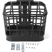 AliExpress Qiilu Bike Basket Bike Front Basket Large Capacity Anti Extrusion Black PC Material Detachable Bike Basket with Lid for Electric Bike
