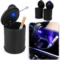 Portable Car Cigarette Ashtray Cup With LED Light Detachable One Touch Open Vehicle Ashtray Holder Ashtray Auto Accessories