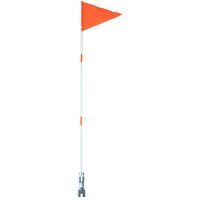 AliExpress NONE Motorcycle Flag Bike Car Flags Pole Set High Visibility Bicycle Safety Car Flag Fiberglass Pole Kid Trailer Car Flag Mounting
