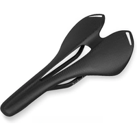 AliExpress NONE No Logo Full Carbon Fiber Bicycle Saddle Road MTB Bike Carbon Saddle Seat Matt Black Bike Cushion 275*140mm Cycling Parts