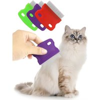 New Pet Fine Toothed Flea Comb Remove Floating Hair for Long Short Hair Dogs Cats Grooming Supplies