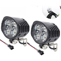 AliExpress alloet 1/2pcs 2in1 Electric Bicycle LED Headlight High Brightness Electric Scooter LED Front Light with Horn 48V Safety Warning Lamp