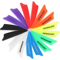 100pcs Archery 2inch Rubber Feathers Shield Vanes DIY Carbon Fiberglass Arrow Shaft for Target Hunting Shooting Accessories