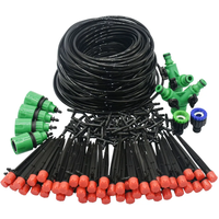 DIY Drip Irrigation System Automatic Watering Kit Irrigation Timer Garden Hose Adjustable Dripper Garden Tool Set