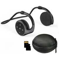Bluetooth Headphones with MP3 Player Headsets FM Radio On-Ear Comfort TF Card Slot Sport Wireless Earphones with Microphones