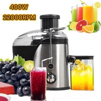 OWJHE Fruit Groenten Juicer 400W Professionele Zware Centrifugaal 2 Speed Brede Mond Feed Snel Gemakkelijk Sap 400ML