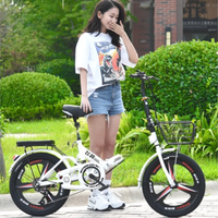 AliExpress smvp New Folding Bicycle Portable 20 Inch Adult Work Shock Absorber Variable Speed Male And Female Student Bike Installation Free