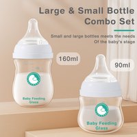 TOP Sale Baby Bottles Newborn Wide-caliber Nursing Glass Bottles Anti-flatulence Milk Feeding Bottles Infant 0-3 Month BPA Free