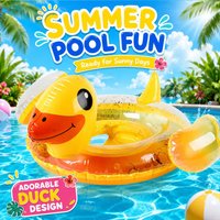 1PC Inflatable Duck Pool Float Swim Ring Comfortable Seat PVC Floating Ring Summer Pool Party Toy