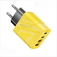 Total 120W USB Charger Multi Ports Type C Fast Charging Phone Charger Adapter For iPhone 16 Samsung Xiaomi Huawei Quick Charger