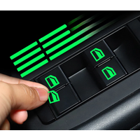 Car Door Window Lift Window Button Sticker Sticker Luminous Car Styling Car Accessories Interior Parts Lift Button Stickers
