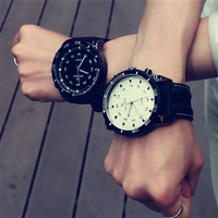 Times Unisex Women Men Wristwatch Sports Watches Outdoor Fashion Quartz Watch Large Round Dial Wristwatch