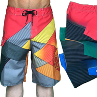 Men's Casual Style Wide Board Shorts, Bermuda Elastic Waist Pants Surf Beach Shorts Fashion Holiday Travel Shorts Sports Shorts