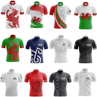 AliExpress DOWNORUP Welsh Men Short Sleeve Cycling Jersey Summer Breathable Quick-Drying Mountain Highway BIke Clothing Can Customized MTB Cymru