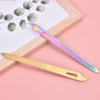 Stainless Steel Double Sides Thick Nails Pedicure Metal Nail File Acrylic Manicure Tools Gel Rasp Nail Accessories