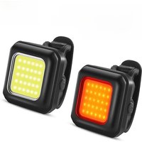 AliExpress West Biking WEST BIKING Cycling Mini Front/Rear Lights 250mAh Rechargeable LED High Visibility Taillight Bicycle Front Fork Light Hiking