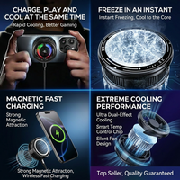 MEMO CX19 Magnetic Phones Cooler 15W Magnetic Wireless Charger Semiconductor Phone Fast Cooling Fan Back-Clip 2 in 1 Game Cooler