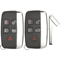 Jingyuqin Smart Car Key Shell For Land Rover Discovery 4 Range Rover Sport Evoque Vogue LR2 LR4 For Jaguar Freelander XFL XE XJ