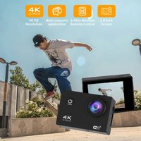 Null Outdoor 4K WiFi Action Camera Video Recording 4K/30FPS 2.0"170D GPS 4X Zoom Underwater Waterproof Sports Camera Helmet