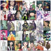 AliExpress MOLLK 10/30/63pcs Maomao Jinshi Cartoon Stickers Apothecary Diaries Sticker Aesthetics Phone Scrapbooking Bike Romance Anime Decals