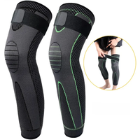 AliExpress GOMOREON 1/2Pcs Full Leg Compression Sleeve with Compression Strap for Women Men Long Leg Sleeve for Running Basketball Football Cycling