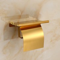 1 stainless steel roll paper holder, mobile tissue holder, hotel bathroom storage rack, bathroom hardware toilet paper holder, t