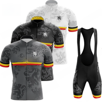 AliExpress NONE Vlaanderen Flanders 2023 Cycling Jersey Set Men Belgium Clothing Road Grey White Bike Suit Mountain Bicycle Shirt Bib Shorts MTB