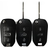 3 Buttons Flip Remote Car Key Shell Case For Citroen Aircross C3 C4 For Peugeot 308 208 508 3008 5008 With VA2/HU83