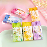 Cartoon Chocolate Design Eraser Kawaii Large Eraser Student Painting Writing Pencil Eraser Stationery For School Office Supplies