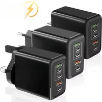 Multi Ports USB C Charger 120W PD Type C Fast Wall Charger EU/US/UK Plug for iPhone Samsung Xiaomi Huawei Mobile Phone Adapter