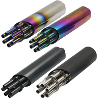 AliExpress Motorcycle Exhaust Modified Muffler Pipe Rotating Exfoliate Gatling Gun Style For Honda Yamaha KTM ATV Pit Bike Scooter