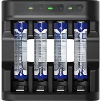 XTAR 4PCS/8PCS AAA 1.5V 1620mWh Li-ion Battery +XTAR LC4 AAA AA Battery Charger 4 Slots Intelligent LED Indicator