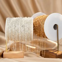5Meters 1Meter 3mm Hollow Love Heart Copper Chain for DIY Handmade Necklaces Bracelet Jewelry Making Components