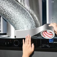 10/50m Aluminum Foil Tape Fiberglass High Temperature Resistant Heavy Seal Repair Kitchen Anti-Oil Countertop Pipe Insulation