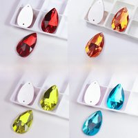 JIN Sew on Rhinestones For Needlework Sewing Crystal Clear Strass Flatback Stone For Clothes Accessories Wedding Dress