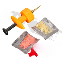 WALK FISH 1Set Earthworm Bloodworm Clip Particles Bait Clip Fishing Tackle Fishing Tools Fishing Baits Elastic