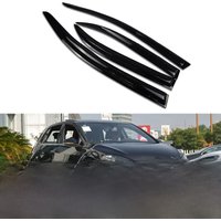 Car Window Visor Rain Sun Smoke Guard Deflector Vent Shade Awning Rain cap For Volkswagen VW Golf 7 MK7 Hatchback 2014-2020