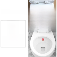 Toilet Sticker Potty Training Targets Removable Bullseye Target Aiming Decal Wall Vinyl Posters for Home Bathroom Decoration