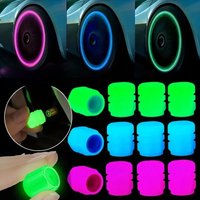 AliExpress NONE 1/12PCS Car Luminous Tire Valve Cap Motorcycle Bike Wheel Nozzle Night Glowing Fluorescent Decor Tyre Valve Stem Luminous Caps