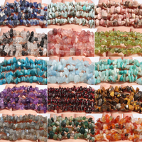 AliExpress nociuciu Natural Garnet Amethysts Aquamarine Beads Irregular Freeform Chip Gravel Shape Beads For Jewelry Making Diy Bracelet 3-5mm 5-8mm