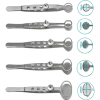 Chalazion Forceps Curved Straight Stainless Steel Eyelid Tools Ophthalmic Instrument