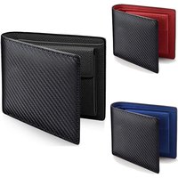 2023 Fashion Carbon Fiber Men's Leather Wallet Casual Two-fold Leather Long Wallet Women's Multi-Card Change Pocket Short Wallet