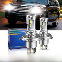 1pc/2Pcs For CADILLAC ESCALADE 2007 2008 2009 2010 2011-2015 Car 12000lm H4 9003 HB2 LED Headlight Bulbs 6000k White Accessories