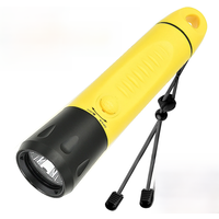 Diving Flashlight,Professional Dive Light,1800 Lumens IPX-8 Waterproof Flashlight,100m Underwater Flashlight,5500K White Light