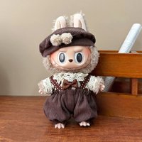 For 17cm Plush Doll Labubu Set Mini Doll Clothing Uniform Style Series For Labubu Cute Doll Clothing Accessories