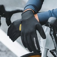 AliExpress ROCKBROS Winter Cycling Gloves Thermal Windproof Warm Full Finger Gloves Touch Screen Men Women Outdoor Sports Bicycle Gloves