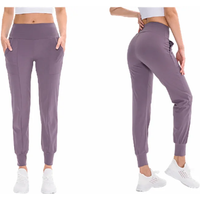 New Women's Loose Leisure Yoga Pants With Pocket Wide Leg Pants Women High Waisted Trousers Famale Running jogging Sweatpants