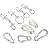 2025 New Summer Stainless Steel Double Ended Bolt Snap Hook Diving Hooks Quick Release Spring Hook with Screw Buckle Accessories