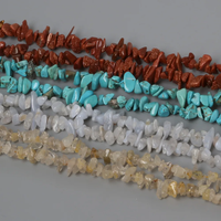 AliExpress Celadon 3-5mm Natural 11 Style Material Stone Freeform Gravel Loose Chip Beads Strand 34