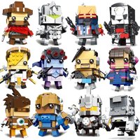 Decool Mini Overwatching Figures Super Heroes model Brickheadz Building Blocks Bricks Toys for children gifts Juguetes